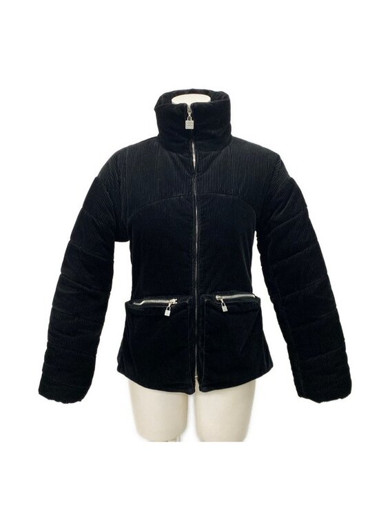 Chanel Jackets & Blazers - Chanel Jacket 38 M Black Long Sleeve Corduroy Identification Sports Line Winter